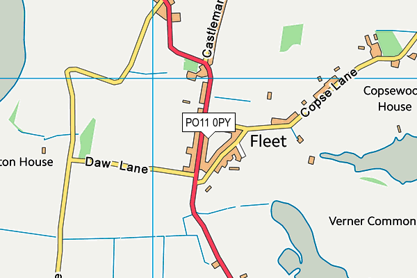 PO11 0PY map - OS VectorMap District (Ordnance Survey) PO11 0PY map - OS VectorMap District (Ordnance Survey)