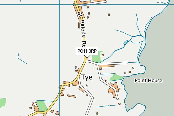 PO11 0RP map - OS VectorMap District (Ordnance Survey)