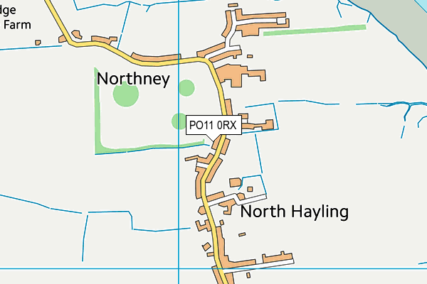 PO11 0RX map - OS VectorMap District (Ordnance Survey)