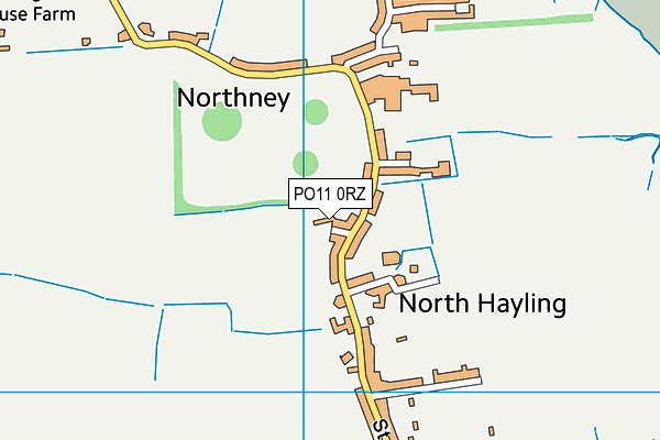 PO11 0RZ map - OS VectorMap District (Ordnance Survey) PO11 0RZ map - OS VectorMap District (Ordnance Survey)