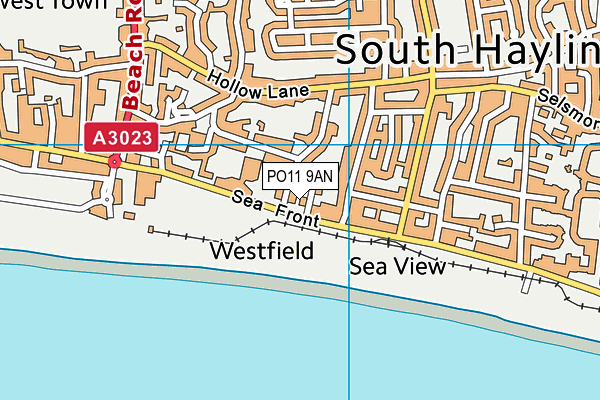 PO11 9AN map - OS VectorMap District (Ordnance Survey) PO11 9AN map - OS VectorMap District (Ordnance Survey)