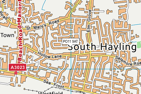 PO11 9AT map - OS VectorMap District (Ordnance Survey) PO11 9AT map - OS VectorMap District (Ordnance Survey)