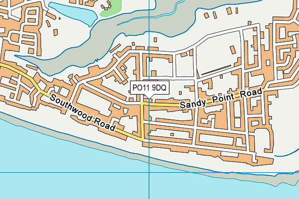 PO11 9DQ map - OS VectorMap District (Ordnance Survey)