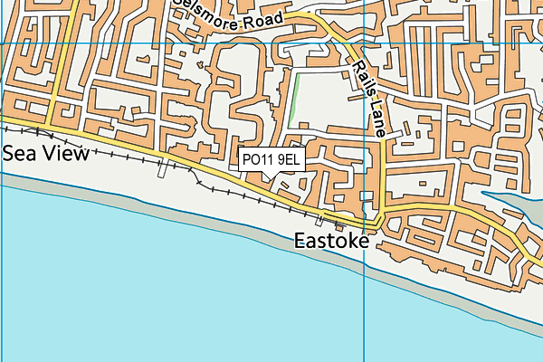 PO11 9EL map - OS VectorMap District (Ordnance Survey) PO11 9EL map - OS VectorMap District (Ordnance Survey)