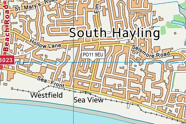 PO11 9EU map - OS VectorMap District (Ordnance Survey) PO11 9EU map - OS VectorMap District (Ordnance Survey)