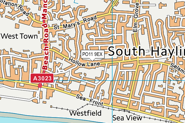 PO11 9EX map - OS VectorMap District (Ordnance Survey) PO11 9EX map - OS VectorMap District (Ordnance Survey)
