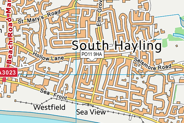PO11 9HA map - OS VectorMap District (Ordnance Survey) PO11 9HA map - OS VectorMap District (Ordnance Survey)