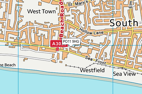 PO11 9HG map - OS VectorMap District (Ordnance Survey) PO11 9HG map - OS VectorMap District (Ordnance Survey)