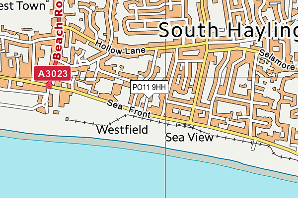 PO11 9HH map - OS VectorMap District (Ordnance Survey) PO11 9HH map - OS VectorMap District (Ordnance Survey)