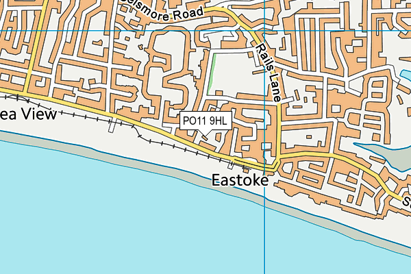 PO11 9HL map - OS VectorMap District (Ordnance Survey) PO11 9HL map - OS VectorMap District (Ordnance Survey)