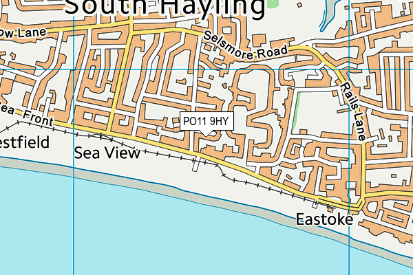 PO11 9HY map - OS VectorMap District (Ordnance Survey) PO11 9HY map - OS VectorMap District (Ordnance Survey)