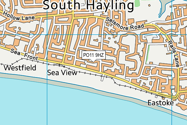 PO11 9HZ map - OS VectorMap District (Ordnance Survey) PO11 9HZ map - OS VectorMap District (Ordnance Survey)