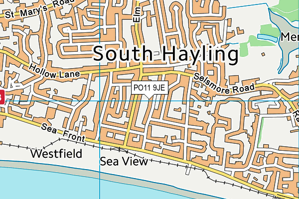 PO11 9JE map - OS VectorMap District (Ordnance Survey) PO11 9JE map - OS VectorMap District (Ordnance Survey)