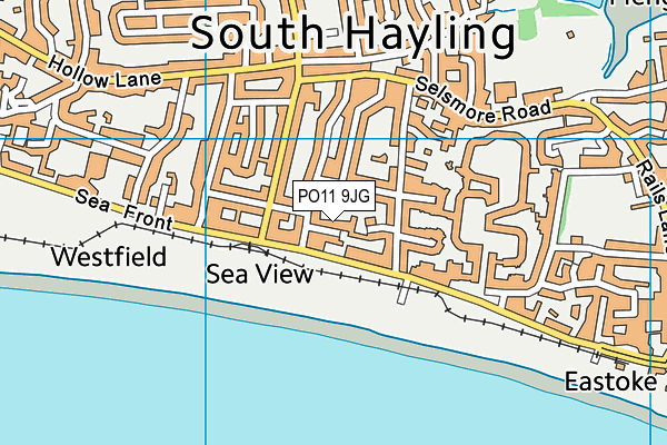 PO11 9JG map - OS VectorMap District (Ordnance Survey) PO11 9JG map - OS VectorMap District (Ordnance Survey)
