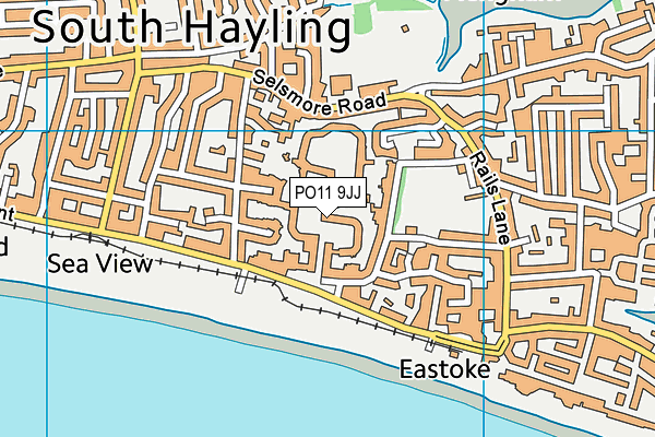 PO11 9JJ map - OS VectorMap District (Ordnance Survey) PO11 9JJ map - OS VectorMap District (Ordnance Survey)