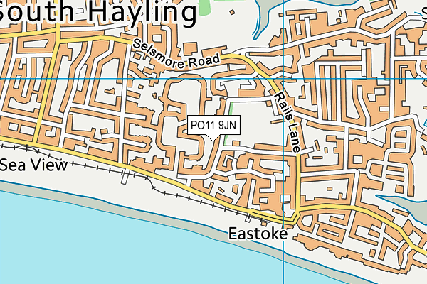 PO11 9JN map - OS VectorMap District (Ordnance Survey) PO11 9JN map - OS VectorMap District (Ordnance Survey)