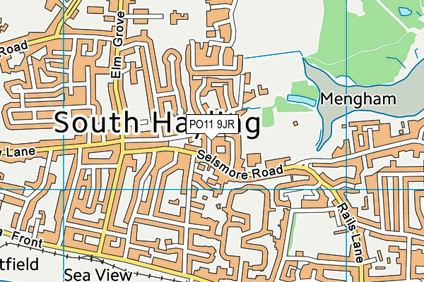 PO11 9JR map - OS VectorMap District (Ordnance Survey) PO11 9JR map - OS VectorMap District (Ordnance Survey)