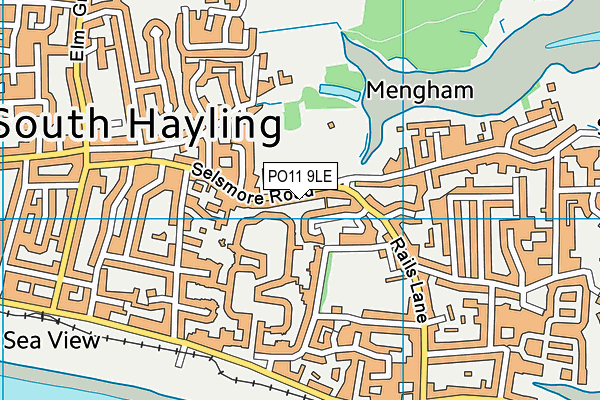 PO11 9LE map - OS VectorMap District (Ordnance Survey) PO11 9LE map - OS VectorMap District (Ordnance Survey)