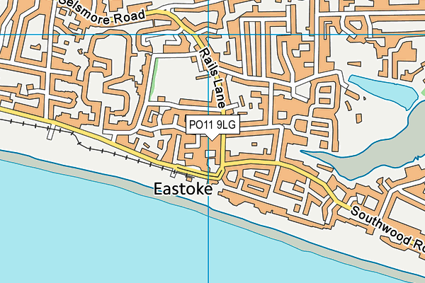 PO11 9LG map - OS VectorMap District (Ordnance Survey) PO11 9LG map - OS VectorMap District (Ordnance Survey)