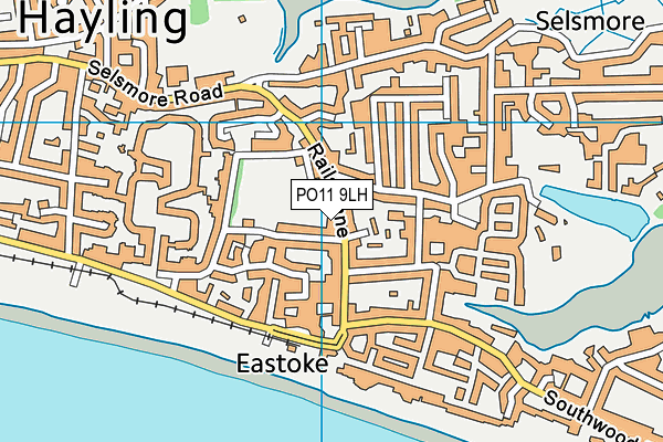 PO11 9LH map - OS VectorMap District (Ordnance Survey) PO11 9LH map - OS VectorMap District (Ordnance Survey)