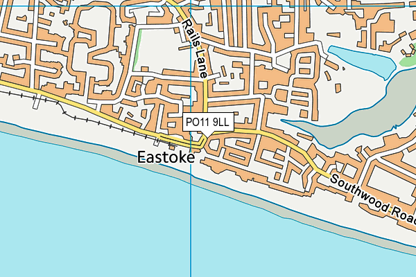PO11 9LL map - OS VectorMap District (Ordnance Survey) PO11 9LL map - OS VectorMap District (Ordnance Survey)