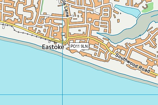 PO11 9LN map - OS VectorMap District (Ordnance Survey) PO11 9LN map - OS VectorMap District (Ordnance Survey)