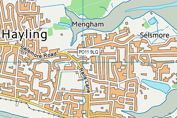 PO11 9LQ map - OS VectorMap District (Ordnance Survey) PO11 9LQ map - OS VectorMap District (Ordnance Survey)