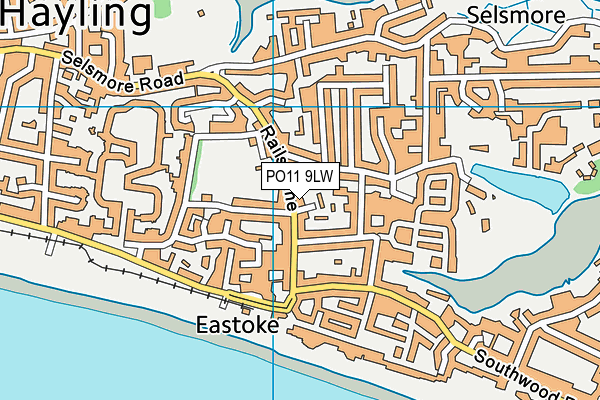 PO11 9LW map - OS VectorMap District (Ordnance Survey) PO11 9LW map - OS VectorMap District (Ordnance Survey)
