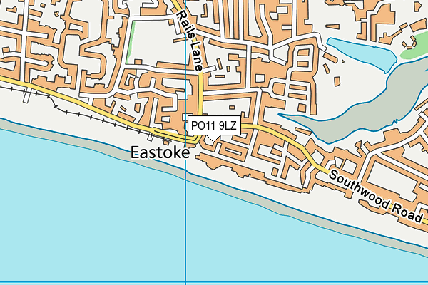 PO11 9LZ map - OS VectorMap District (Ordnance Survey) PO11 9LZ map - OS VectorMap District (Ordnance Survey)