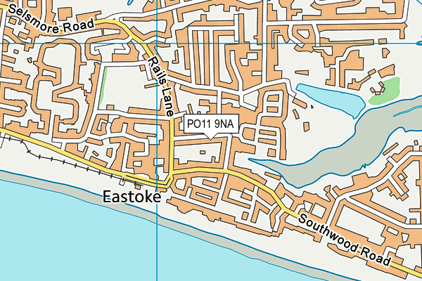 PO11 9NA map - OS VectorMap District (Ordnance Survey)