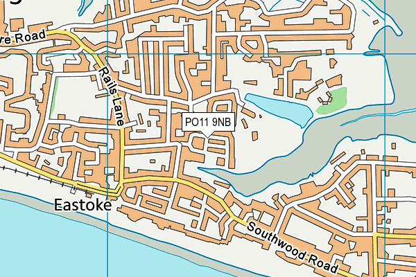 PO11 9NB map - OS VectorMap District (Ordnance Survey) PO11 9NB map - OS VectorMap District (Ordnance Survey)