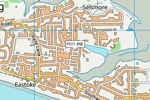 PO11 9NE map - OS VectorMap District (Ordnance Survey) PO11 9NE map - OS VectorMap District (Ordnance Survey)