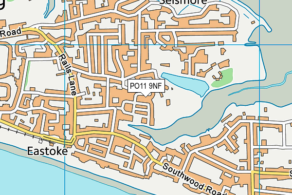 PO11 9NF map - OS VectorMap District (Ordnance Survey) PO11 9NF map - OS VectorMap District (Ordnance Survey)