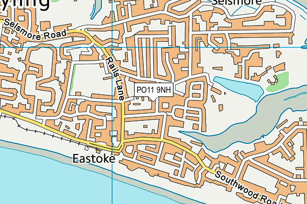 PO11 9NH map - OS VectorMap District (Ordnance Survey) PO11 9NH map - OS VectorMap District (Ordnance Survey)