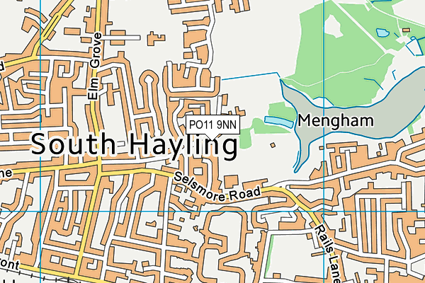 PO11 9NN map - OS VectorMap District (Ordnance Survey)