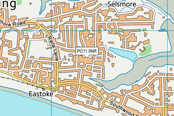 PO11 9NR map - OS VectorMap District (Ordnance Survey) PO11 9NR map - OS VectorMap District (Ordnance Survey)