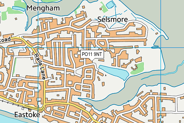 PO11 9NT map - OS VectorMap District (Ordnance Survey) PO11 9NT map - OS VectorMap District (Ordnance Survey)
