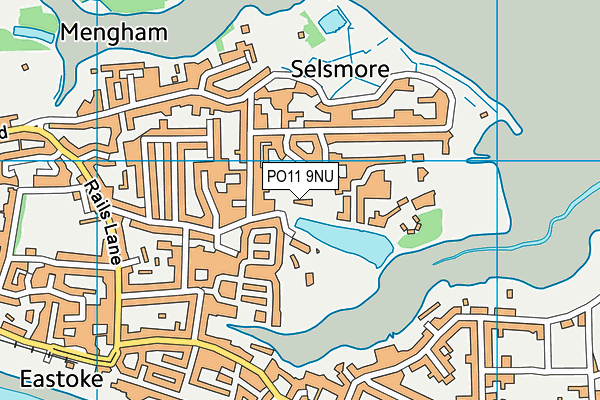 PO11 9NU map - OS VectorMap District (Ordnance Survey) PO11 9NU map - OS VectorMap District (Ordnance Survey)