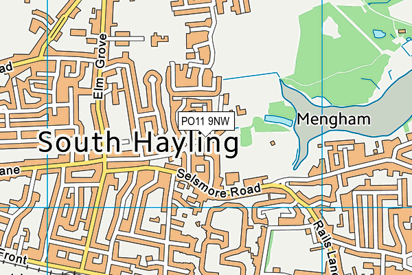 PO11 9NW map - OS VectorMap District (Ordnance Survey) PO11 9NW map - OS VectorMap District (Ordnance Survey)
