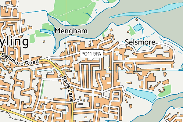 PO11 9PA map - OS VectorMap District (Ordnance Survey) PO11 9PA map - OS VectorMap District (Ordnance Survey)