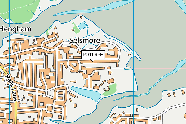 PO11 9PE map - OS VectorMap District (Ordnance Survey) PO11 9PE map - OS VectorMap District (Ordnance Survey)