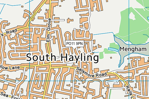 PO11 9PN map - OS VectorMap District (Ordnance Survey) PO11 9PN map - OS VectorMap District (Ordnance Survey)