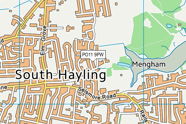 PO11 9PW map - OS VectorMap District (Ordnance Survey) PO11 9PW map - OS VectorMap District (Ordnance Survey)