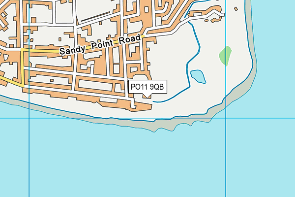 PO11 9QB map - OS VectorMap District (Ordnance Survey) PO11 9QB map - OS VectorMap District (Ordnance Survey)