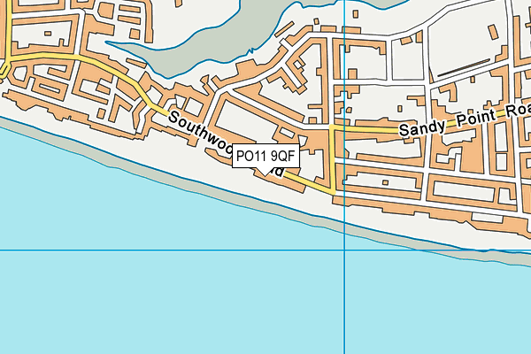 PO11 9QF map - OS VectorMap District (Ordnance Survey)