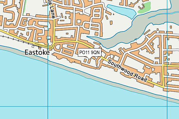 PO11 9QN map - OS VectorMap District (Ordnance Survey) PO11 9QN map - OS VectorMap District (Ordnance Survey)