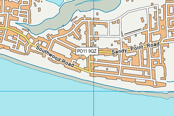 PO11 9QZ map - OS VectorMap District (Ordnance Survey)