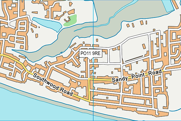 PO11 9RE map - OS VectorMap District (Ordnance Survey) PO11 9RE map - OS VectorMap District (Ordnance Survey)