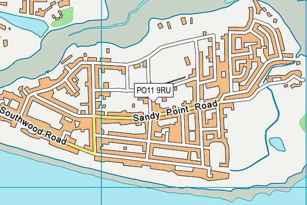 PO11 9RU map - OS VectorMap District (Ordnance Survey) PO11 9RU map - OS VectorMap District (Ordnance Survey)