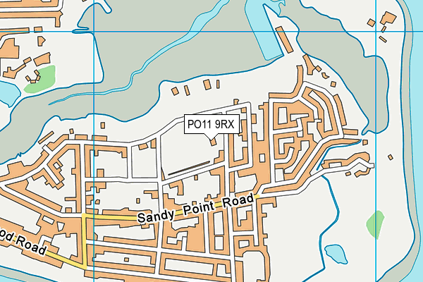 PO11 9RX map - OS VectorMap District (Ordnance Survey) PO11 9RX map - OS VectorMap District (Ordnance Survey)